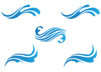 Fototapeta premium Wave Splash Gradient Illustration. Wave Splash Gradient Element. Wave Splash Gradient Vector.