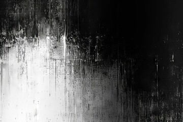 Naklejka premium Eternal Tranquility Black-White Gradient Background with Grainy Noise Texture, Digital Art