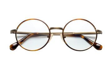 Spectacular Stillness: A Pair of Glasses Adorning a Blank Canvas.