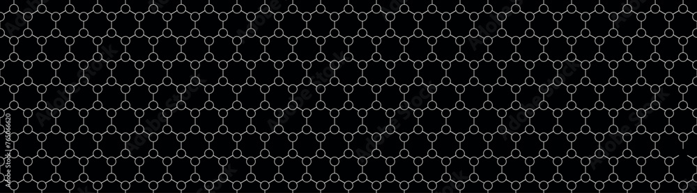 Poster hexagon vector abstract geometric technology seamless cubes background. halftone hex retro simple pa