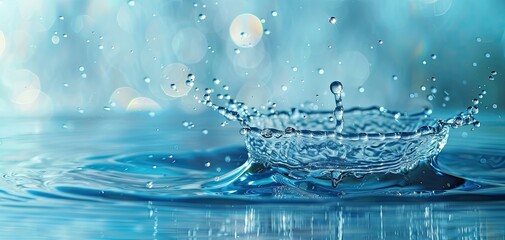 Innovations in sustainable water management and treatment technologies, solid color background