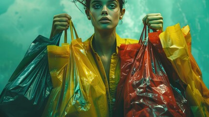 A poster campaign raising awareness about the impact of fast fashion on the environment and...