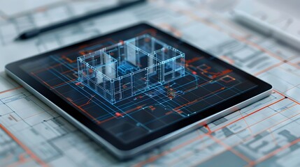 AI and Technology in Architectural Design, To represent the use of AI and technology in modern architectural design