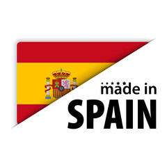Fototapeta premium Made in Spain graphic and label.