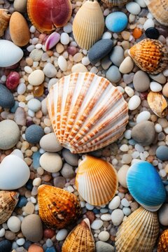 Seashells on the shore