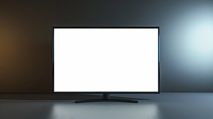 Blank LED TV Screen. Generative AI