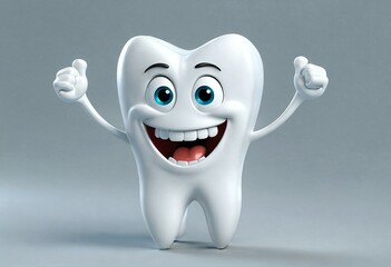 Happy tooth illustration