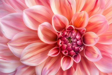 Pink Dahlia Delight Macro Image of a Pink Dahlia Flower, Detailed Digital Photography