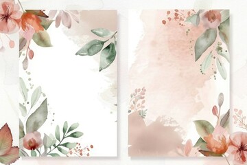 Floral background for a postcard