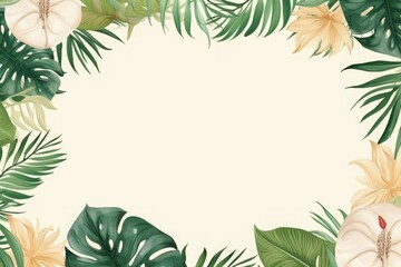 Green leaf background for invitations