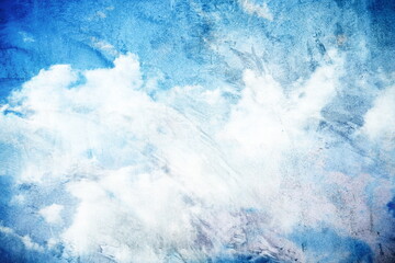 Blue abstract painting artistic graphic background