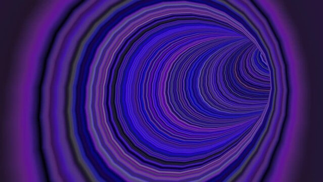 An energy tunnel of neon mystical light. Seamless looping animation