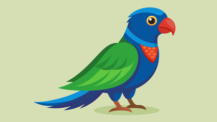 Vibrant Pionus Vector Illustration Bringing Colorful Avian Art to Life