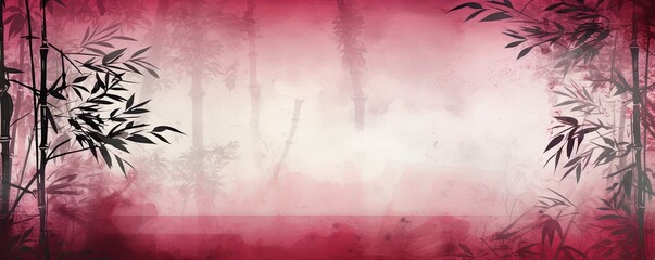 maroon bamboo background with grungy texture