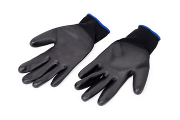 Pair of Cut-Resistant Work Gloves Isolated on White