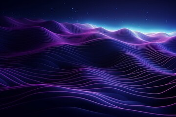 Mauve and purple waves background, in the style of technological art