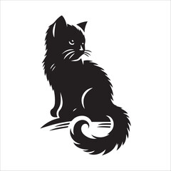 kitten black and white design,  Kitten black and white design
