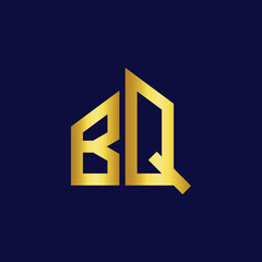 bq latter real estate logo design