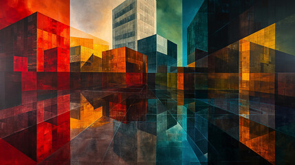 abstract background with squares