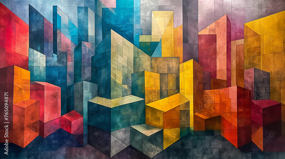 Poster abstract colorful background