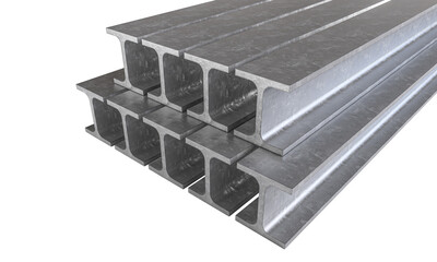 galvanized steel i-beams - 765096654