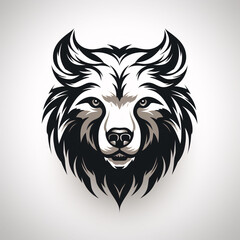 Bear Head Logo Mascot Emblem
