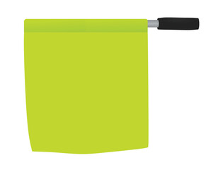 Soccer referee flag. vector illustration