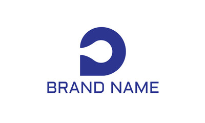 Business corporate letter D logo design vector. Colorful digital letter icon template for technology. Pixel logotype