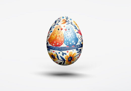 Easter Egg Mockup Generated with AI