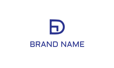 Business corporate letter D logo design vector. Colorful digital letter icon template for technology. Pixel logotype