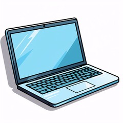 a laptop computer with a keyboard