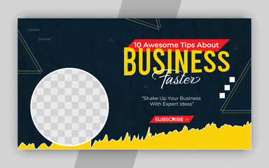 Attractive YouTube thumbnail design for any videos.