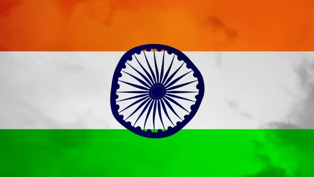 India National country flag Waving 