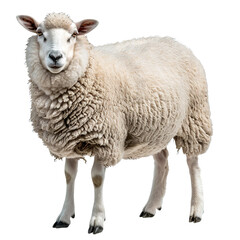 Sheep on white background,png