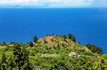Fototapeta na wymiar Gofio Mill, Las Tricias, Island La Palma, Spain, Europe.