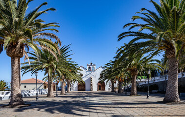 Fototapeta na wymiar Iglesia Nuestra Senora de La Luz, Santo Domingo de Garafía, Island La Palma, Canary Islands, Spain, Europe.