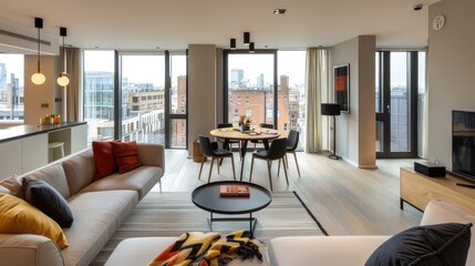 Embrace the essence of city chic in our cozy urban apartments. Experience modern luxury amidst the pulse of the city.