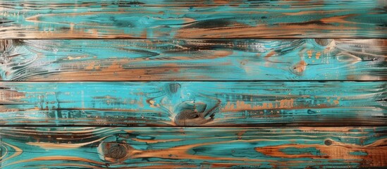 A textured surface with a mix of blue and brown colors, creating a unique and rustic wood background