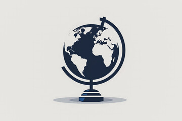 Simplified Globe Illustration