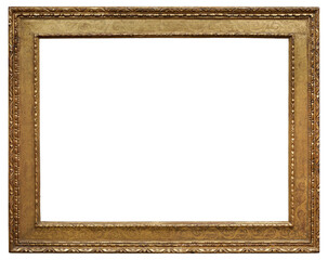 Old picture frame in PNG format on a transparent background.