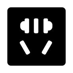 Electronics Equipment Black Icon Pack