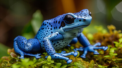 Obraz premium Blue Arrow Frog