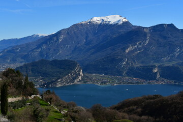 Blick auf den Gardasee und Torbole