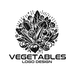 Vegetables Vector Logo Design