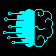 Brain tech logo design