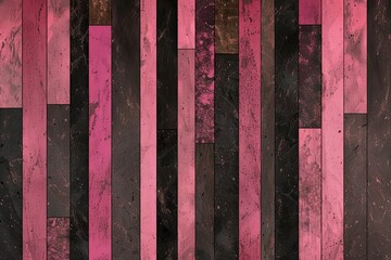 Pink strips and dark brown stripes wallpaper design