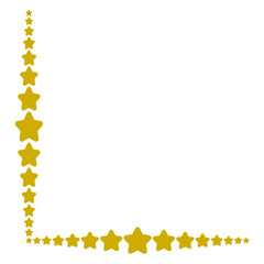 Gold simple corner frame and border vintage frame decoration.