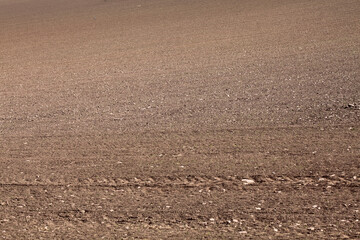 Agricultural soil - ploughed field - Aberdeenshire - Scotland - UK