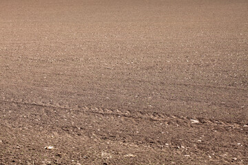 Agricultural soil - ploughed field - Aberdeenshire - Scotland - UK