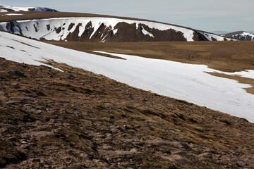 Cairn Gorm and the northern corries - Creag An Leth-Choin - Lurcher's crag from Cairn Lochan -...
